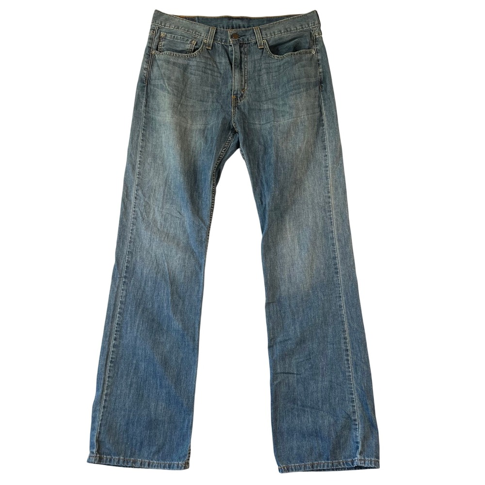 NWOT Levis 527 Slim Bootcut Jeans Mens 34x34 Medium Wash Blue Denim Low Rise
